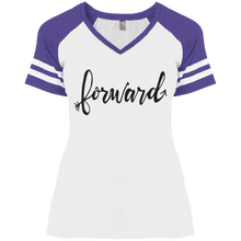 Load image into Gallery viewer, &quot;Forward&quot;District Ladies&#39; Game V-Neck T-Shirt
